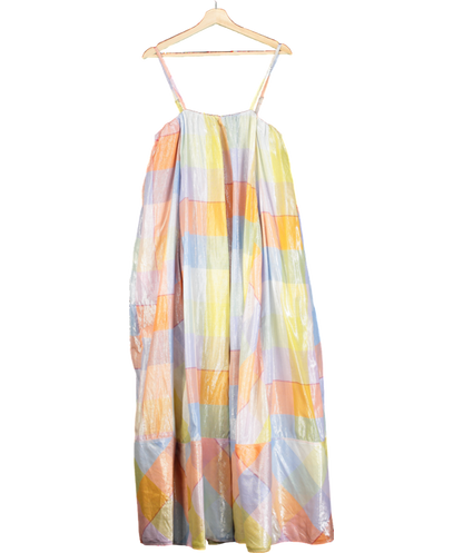 Pilcro Multicoloured Plaid Tent Maxi Dress UK L