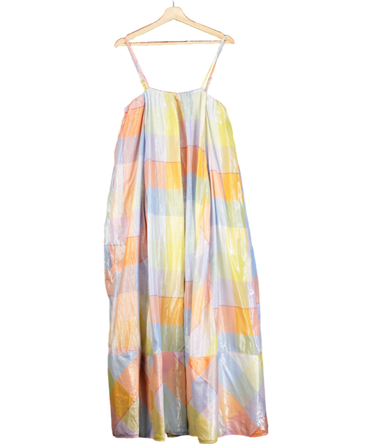 Pilcro Multicoloured Plaid Tent Maxi Dress UK L