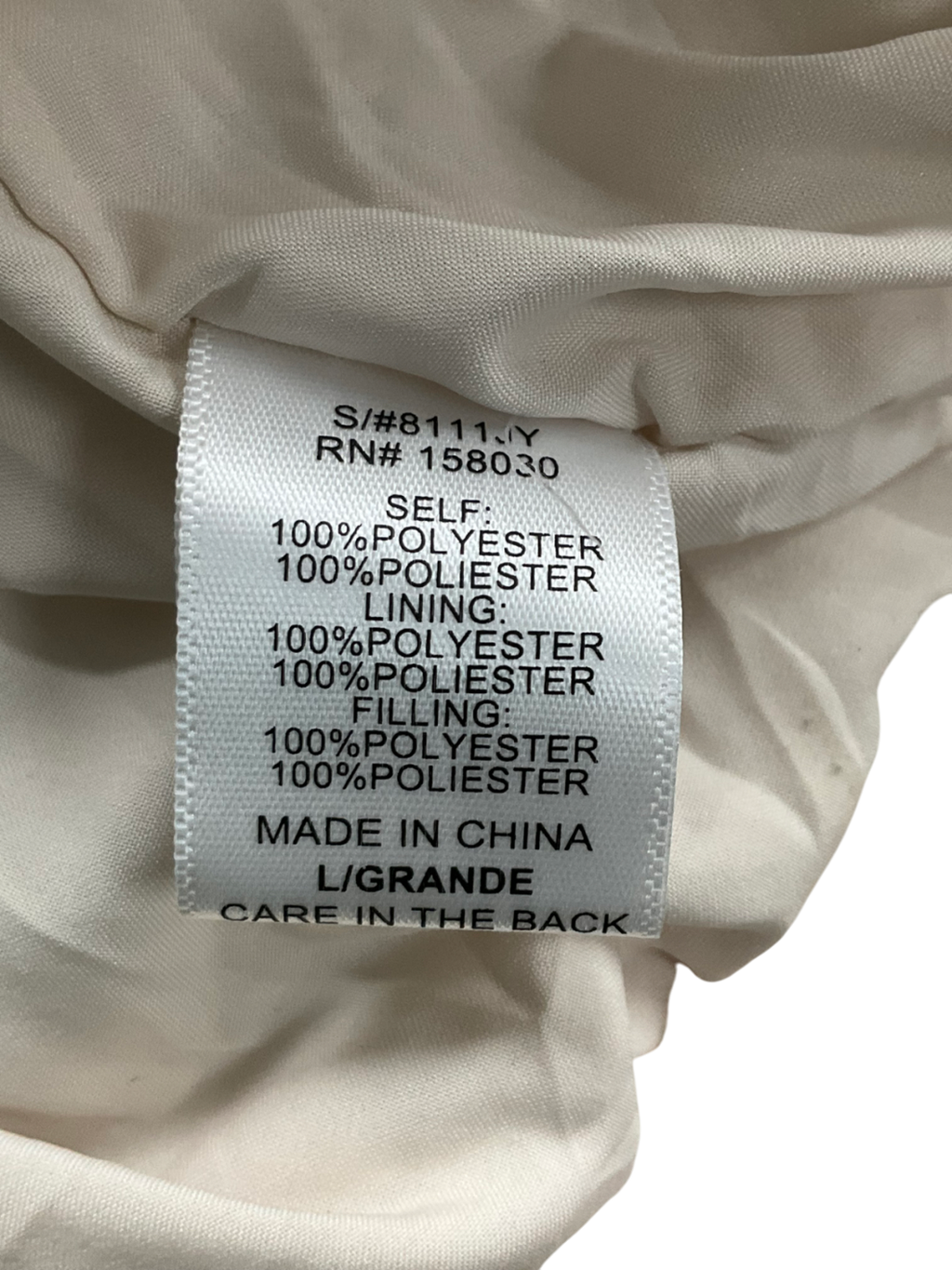 Fashion Nova Cream Sherpa Coat UK L