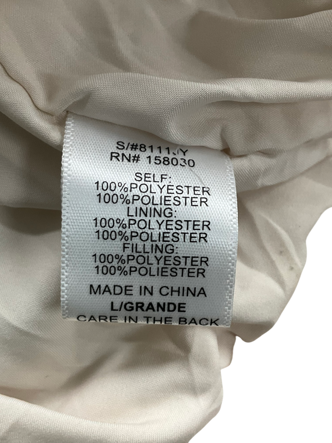 Fashion Nova Cream Sherpa Coat UK L