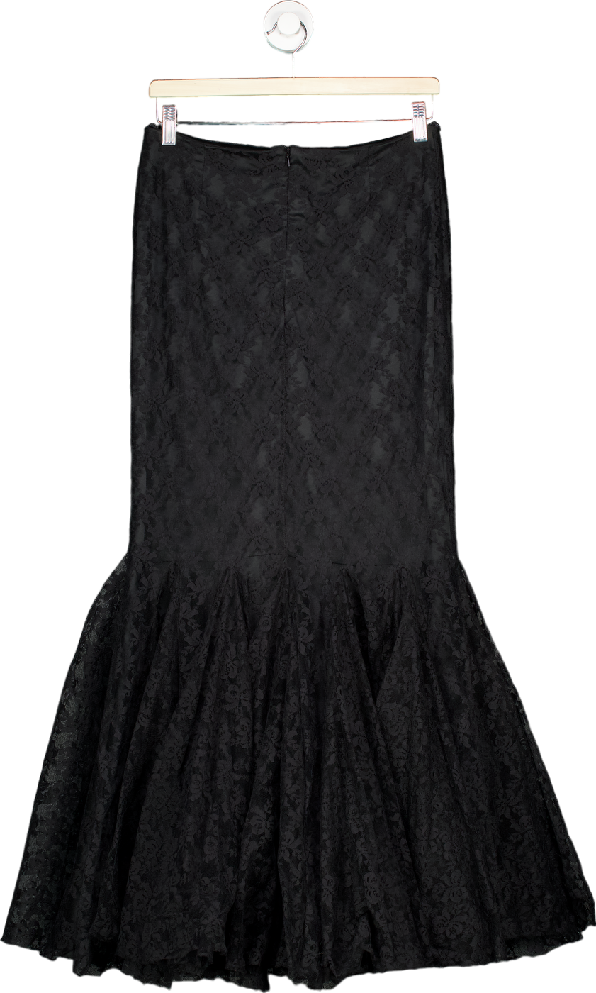 Diva Black Lace Mermaid Skirt UK M