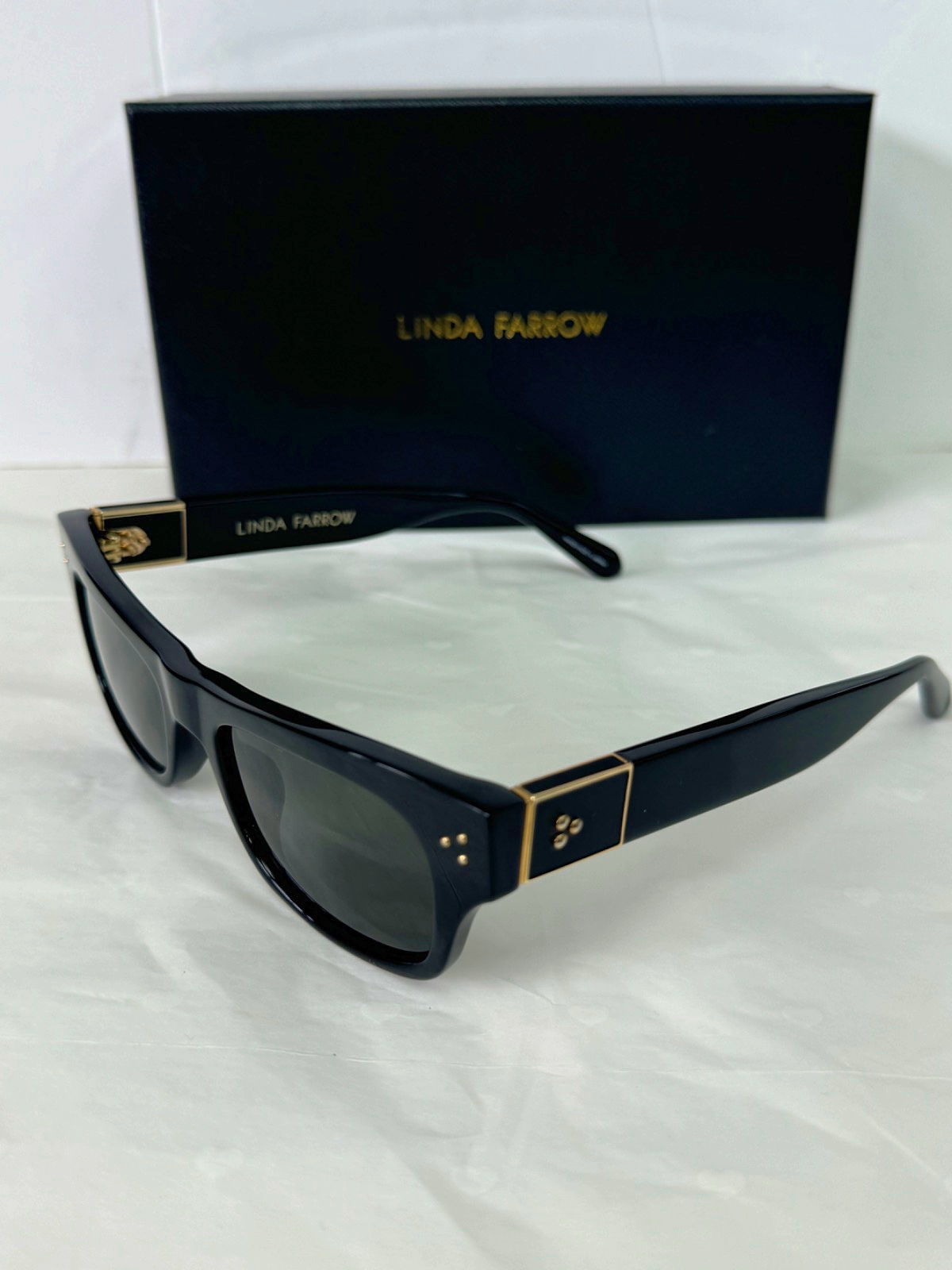 Linda Farrow Black Falck LFL/1448/1 Sunglasses