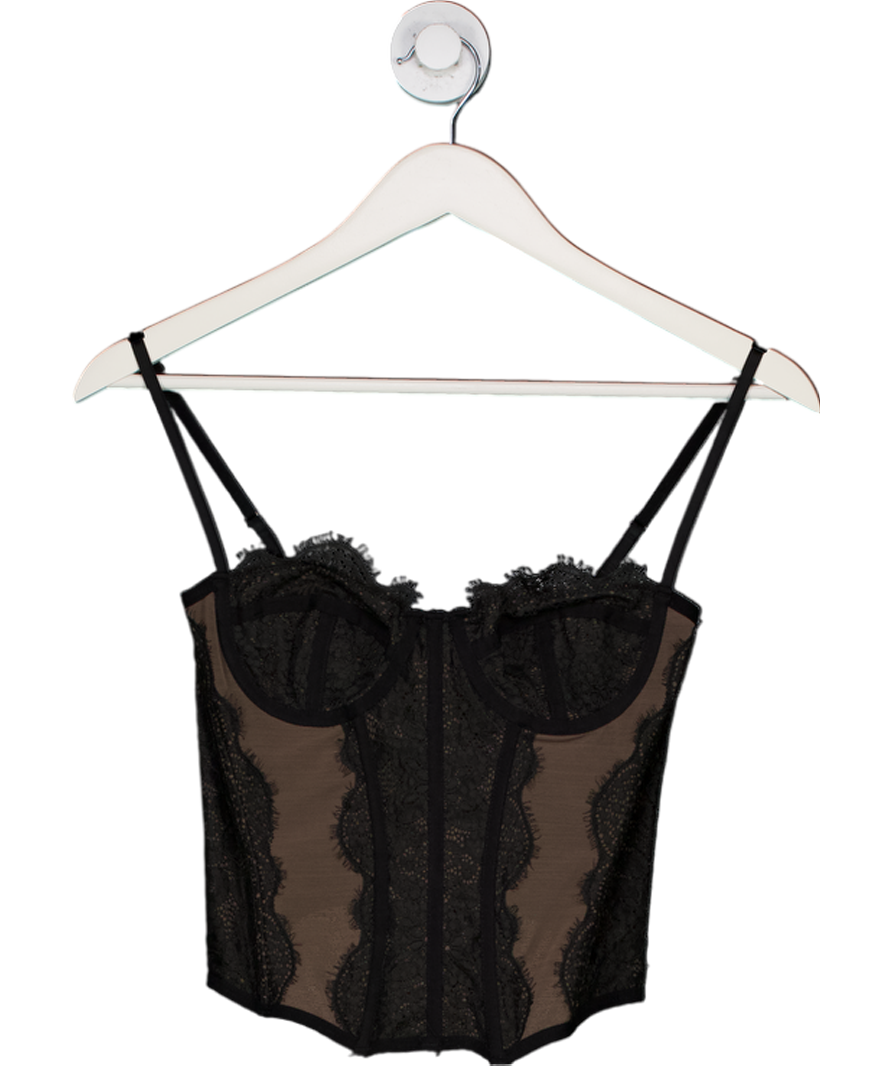 Urban Outfitters Out from Under Black Modern Love Corset UK M