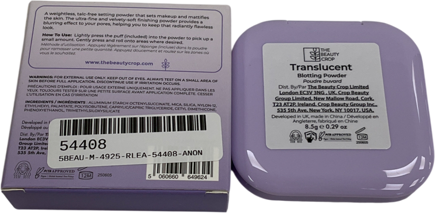 The beauty crop Porefilter Blotting Matte Effect Lightweight Pressed Powder 8”5g