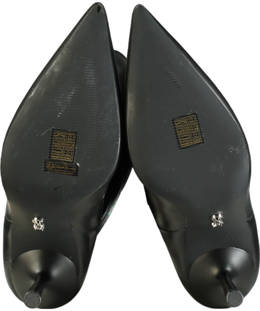 STEVE MADDEN Black Dimante Trim Knee High Boots UK 7 EU 40 👠