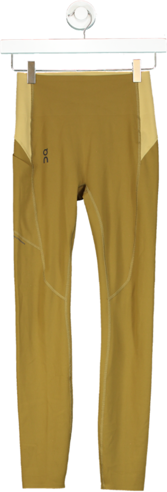 On-Running Yellow Run On Clouds Independent Tights UK XS