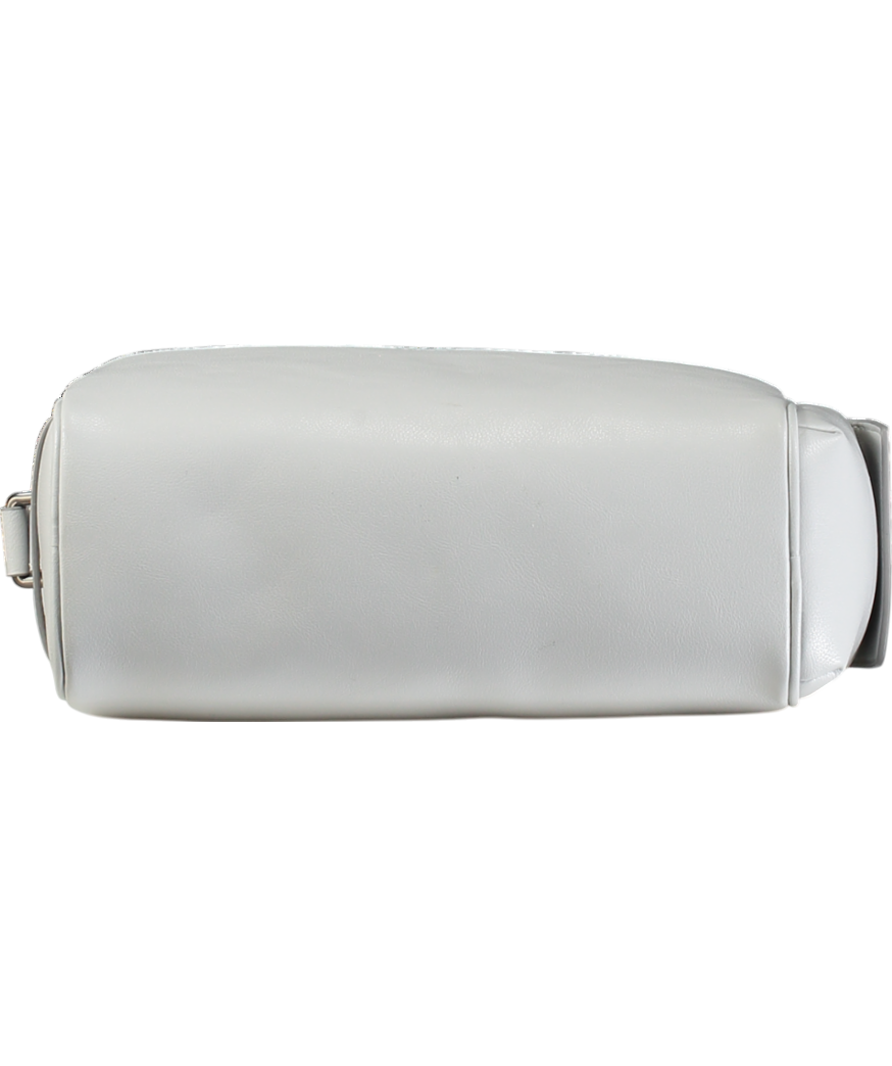 Pedro Grey Leather Messenger Bag One Size