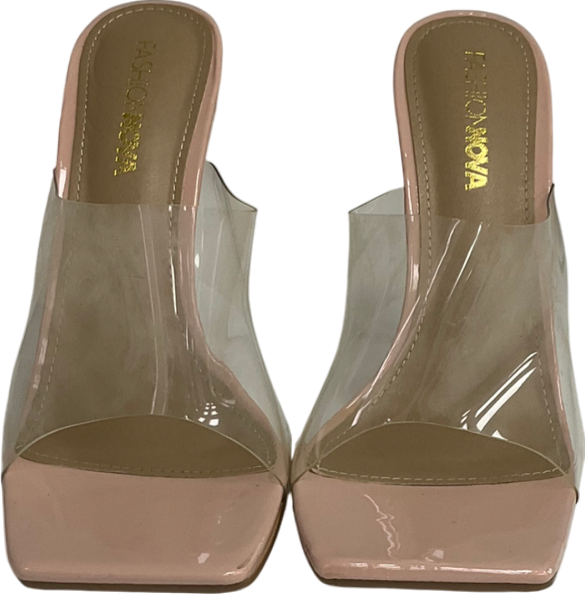 Fashion Nova Pink My Game Heels UK 8.5 EU 41.5