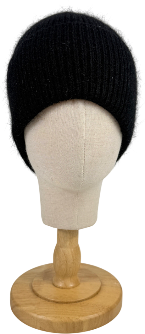 Alvii Black Beanie Hat One Size