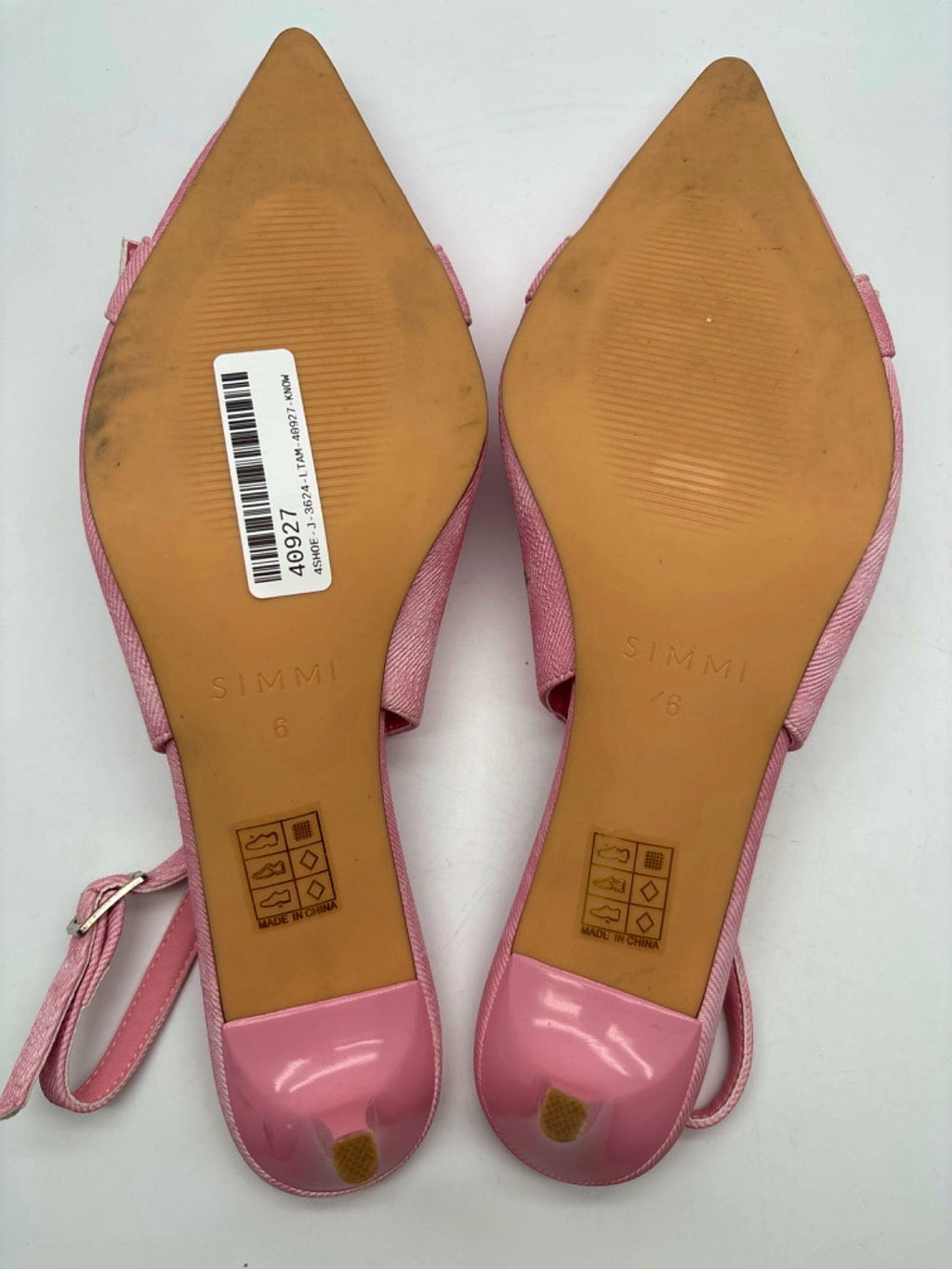 Simmi Pink Slingback Kitten Heels UK 6