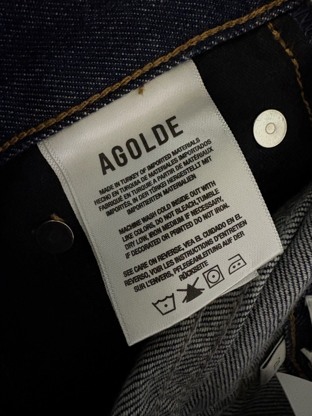 AGOLDE Blue Denim Culottes UK 28