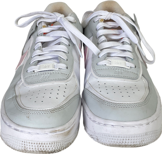 Nike White Air Force 1 Shadow Photon Dust Pink Foam Trainer UK 6 EU 39 👠