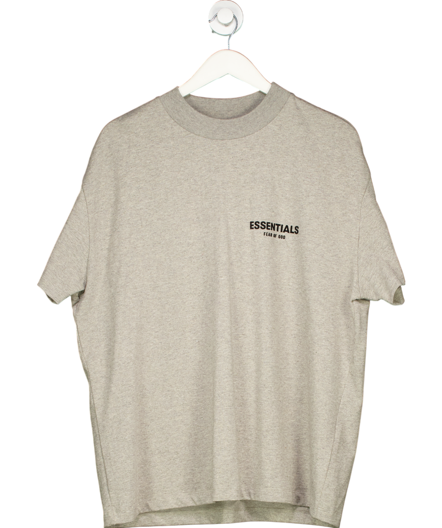 Fear Of God Grey Jersey Crewneck T-shirt UK S