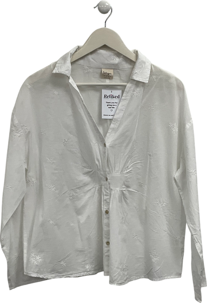 Wiya White Embroidered Shirt UK M/L