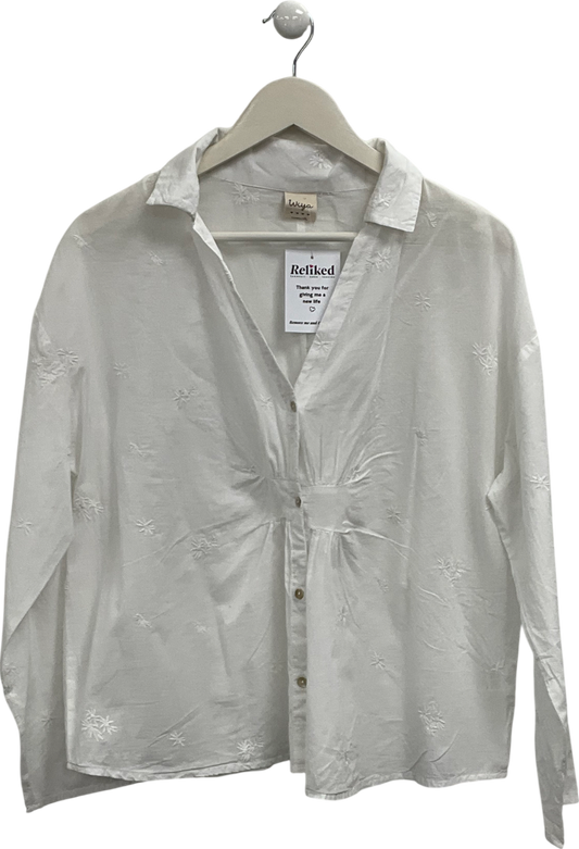 Wiya White Embroidered Shirt UK M/L