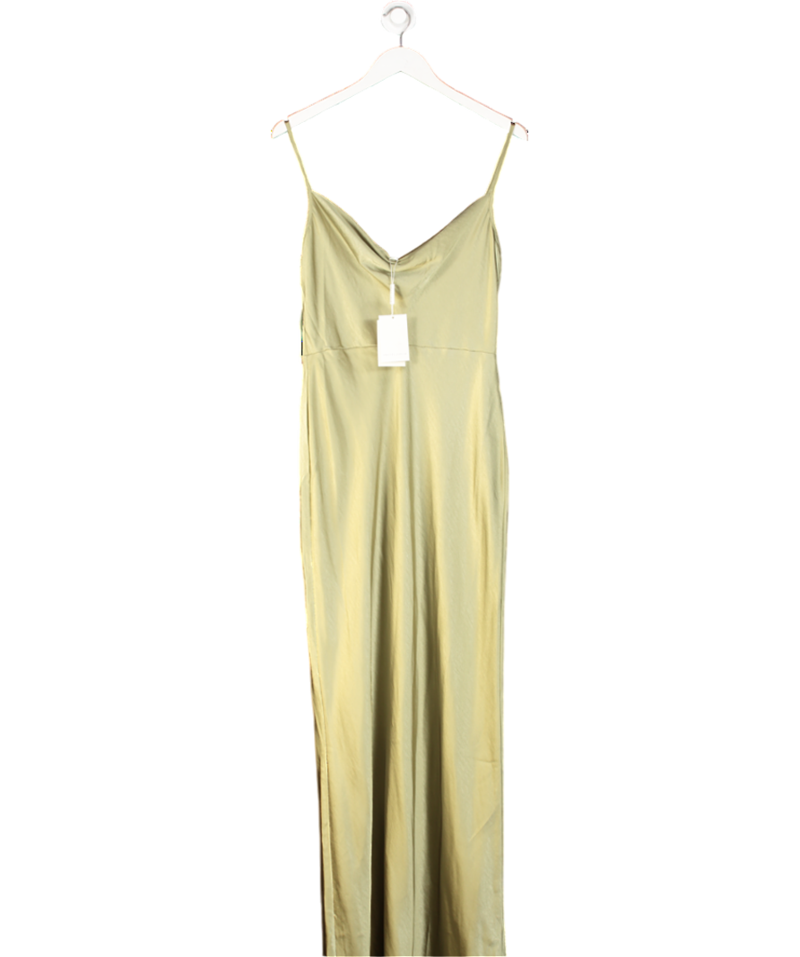 PRETTY LAVISH Green Keisha Maxi Dress UK 12
