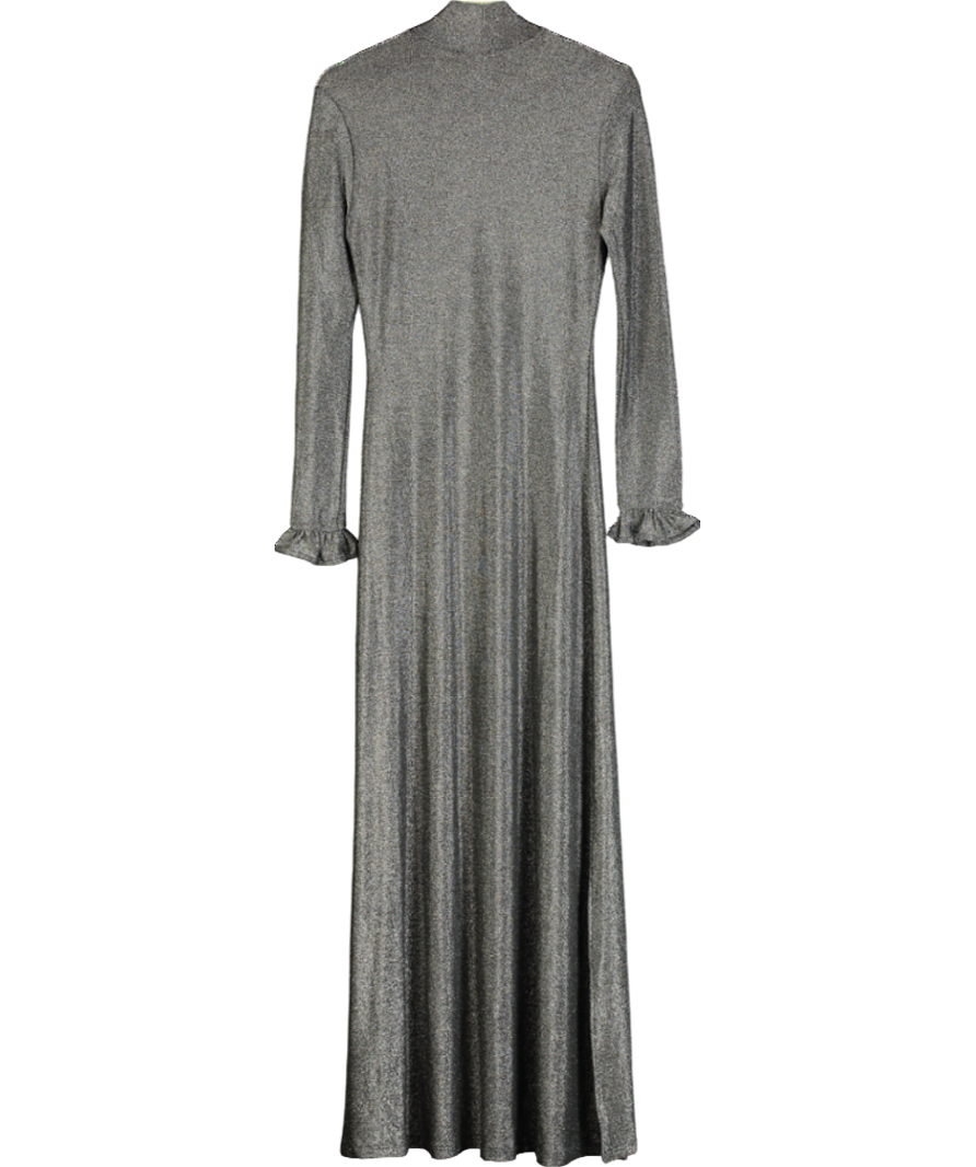 Religion Grey Tanzanite High-neck Maxi Dress UK XS