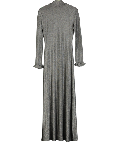 Religion Grey Tanzanite High-neck Maxi Dress UK XS