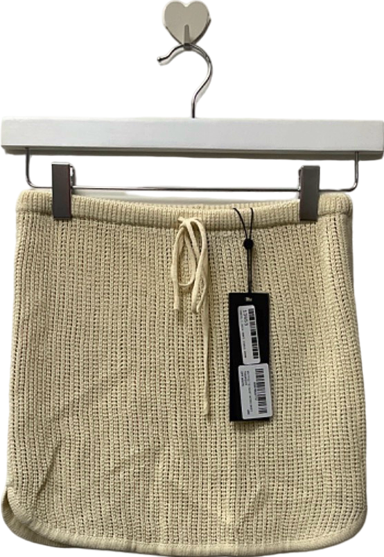 The Couture Club Beige Knitted Skirt UK 6