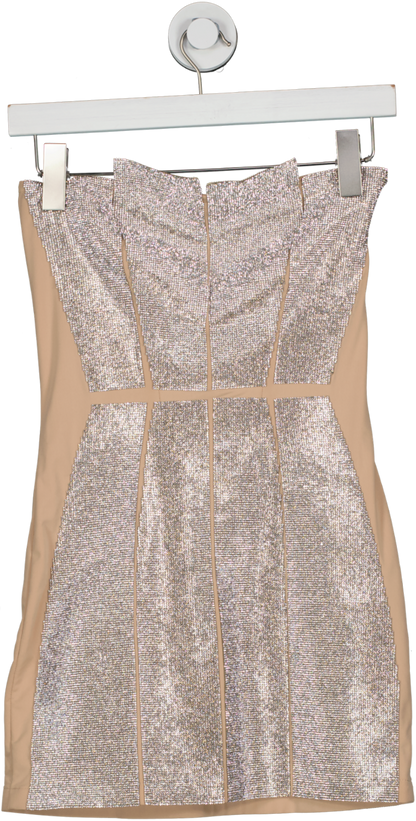 NUE Studio Nude Diva Rhinestone embellished Mini Dress UK 6