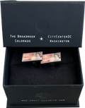 The Broadmoor Metallic Banknote Cufflinks One Size