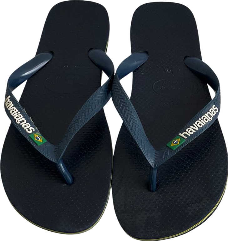 Havaianas Blue Brazil Logo Flip Flops UK 7 EU 41 👞