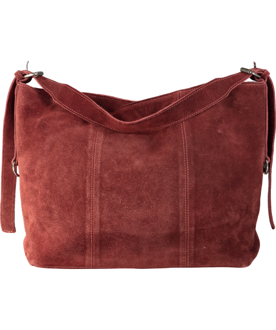 ASOS Brown Asos Design Suede Slouch Buckle Tote Bag