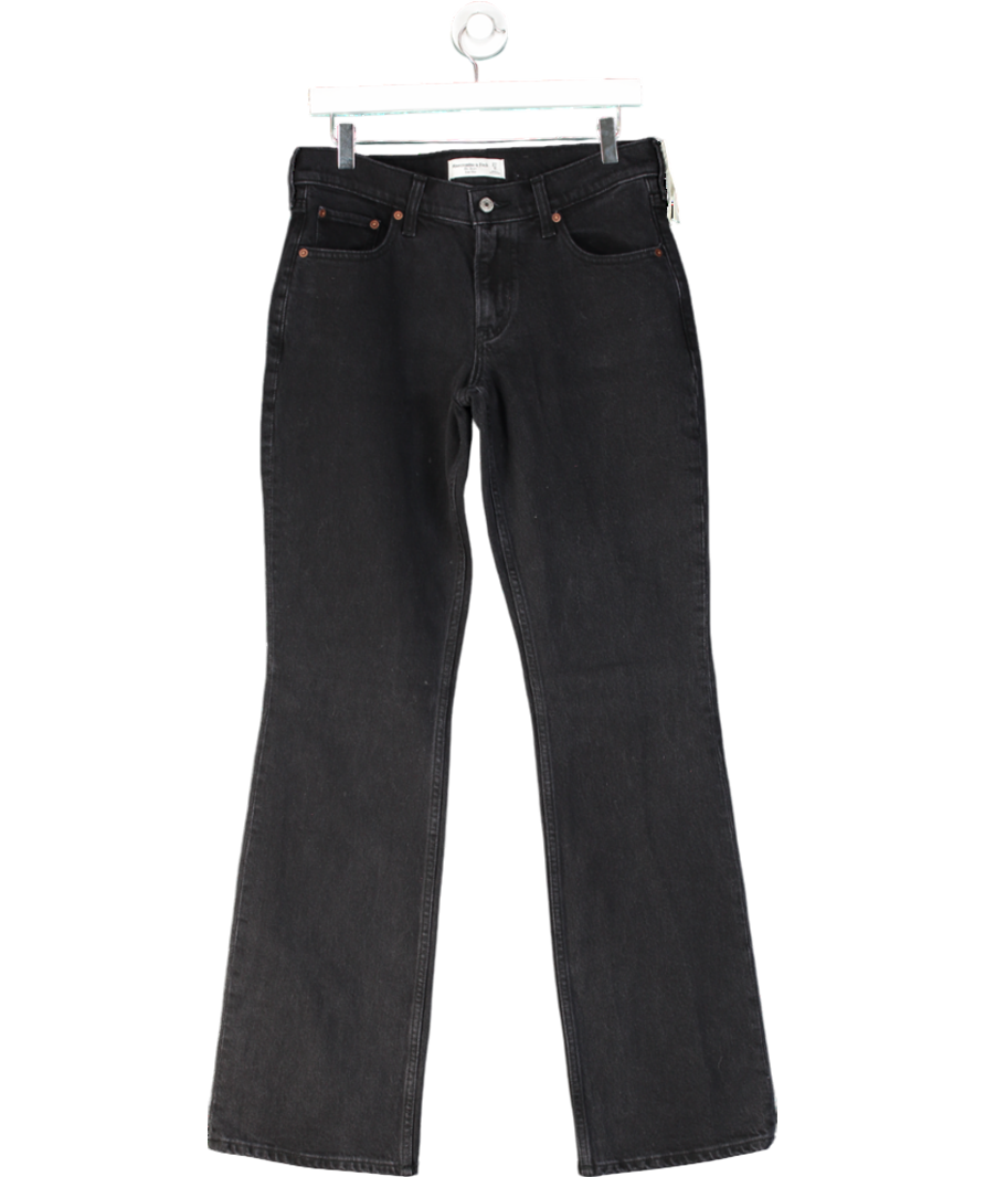 Abercrombie & Fitch Black Low Rise Boot Jeans - Long Length W27