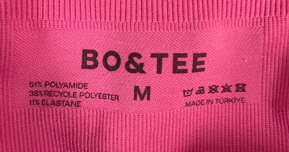 Bo + Tee Pink High-waist Define Luxe Leggings & Matching Sports Bra UK M