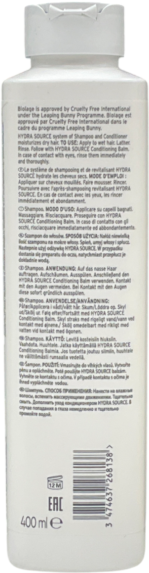 biolage Hydrasource Shampoo 400ml