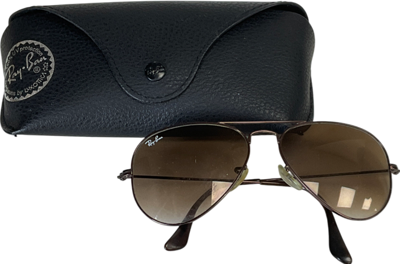 Ray-Ban Brown 014/51 55 14 2N Aviator Gradient Sunglasses