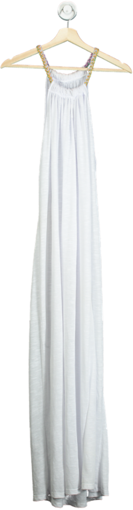 Pitusa White Open Back Maxi Dress One Size