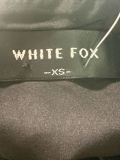 White Fox Black Mini Skirt UK XS