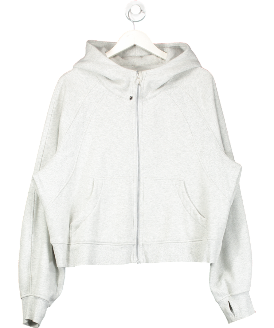 Lululemon Grey Scuba Oversized Full-zip Hoodie UK M/L
