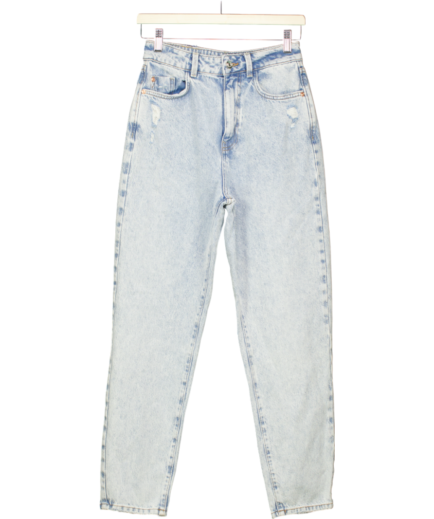 ZARA Blue High Waist Mom Jeans UK 6