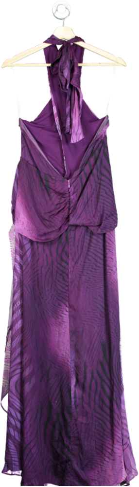 House of CB Purple Halter Maxi Dress S