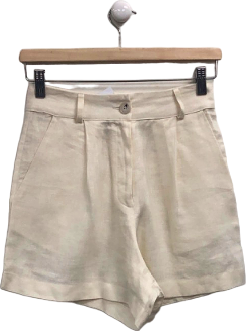 Labeca Beige Linen Shorts S