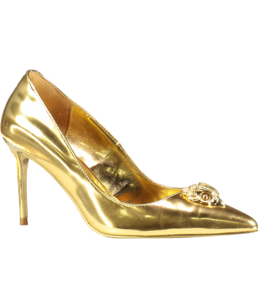Kurt Geiger Metallic Belgravia Eagle Court Heel UK 4 EU 37 👠