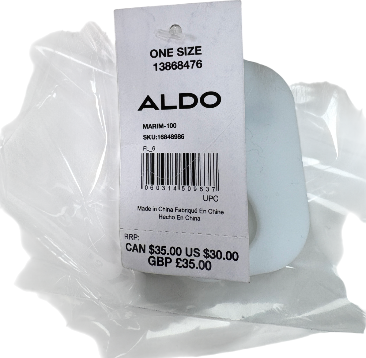 Aldo Cream Marim Faux Fur Bucket Hat One Size