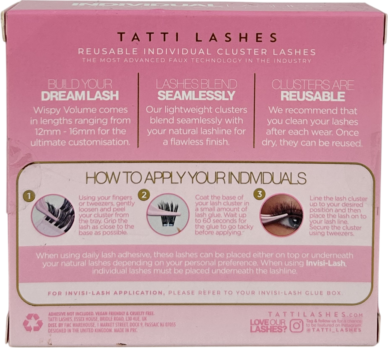 Tatti Lashes Wispy Cluster Lashes Wispy Volume 40 cluster lashes