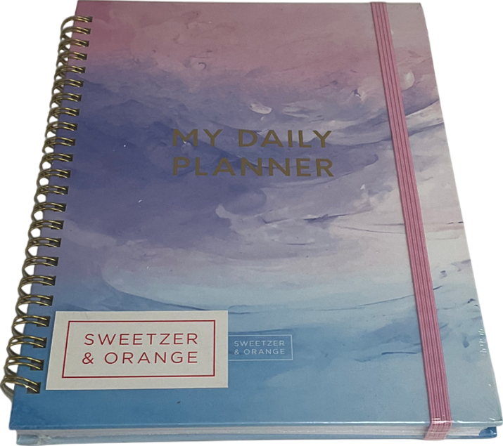 sweetzer & orange Multicoloured Lavender Watercolour Daily Planner Notebook