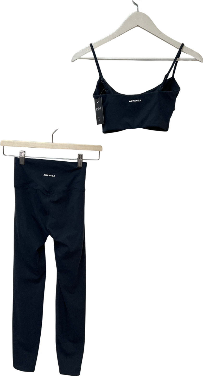 Adanola Grey Ultimate Leggings & Ultimate Tank Bra UK XS