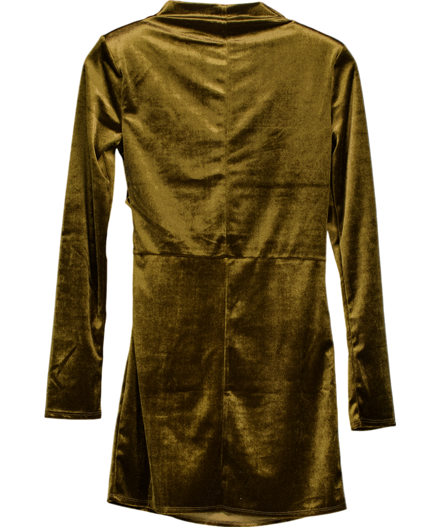 H&M Green Shoulder Pad Mini Dress UK S