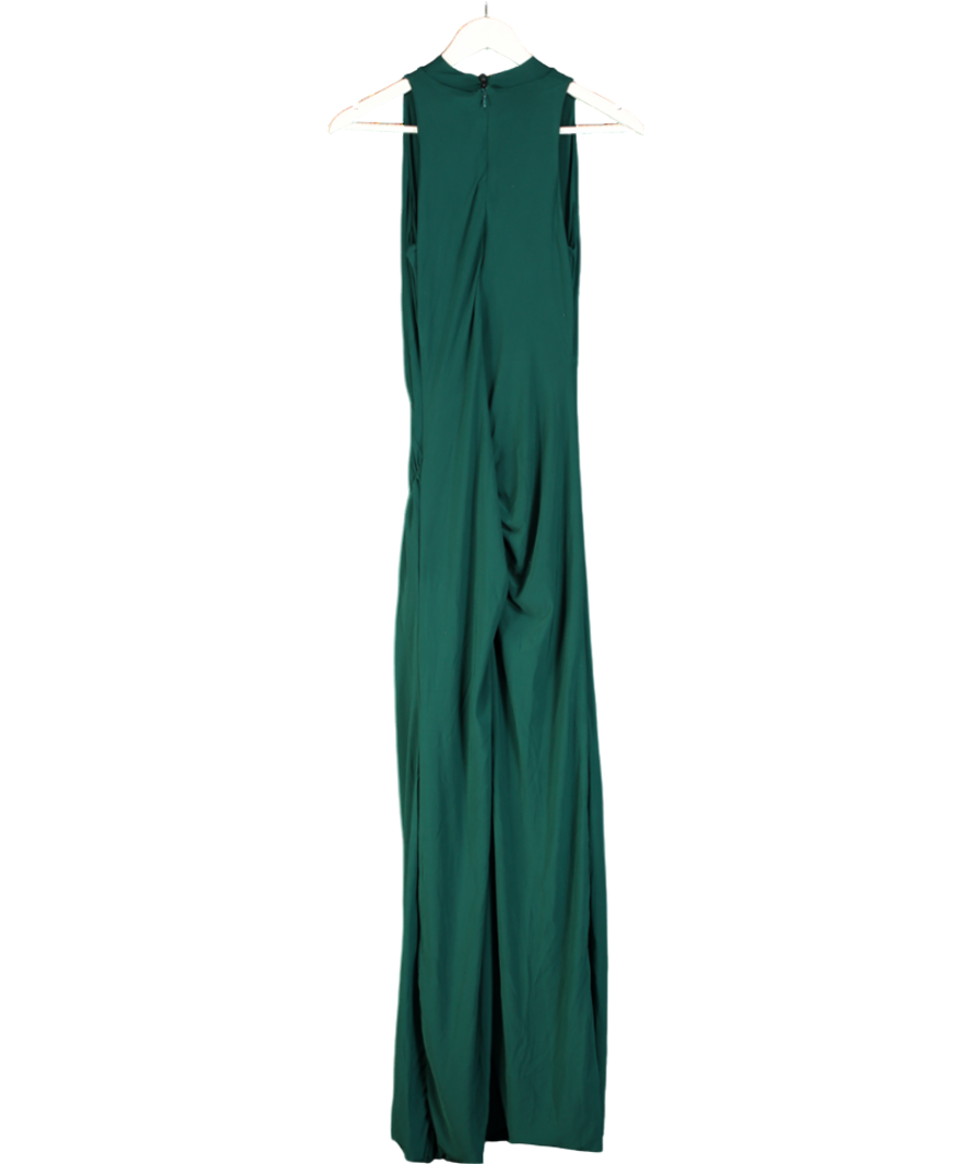 Club L Green Sleeveless Slinky Maxy Dress UK 10