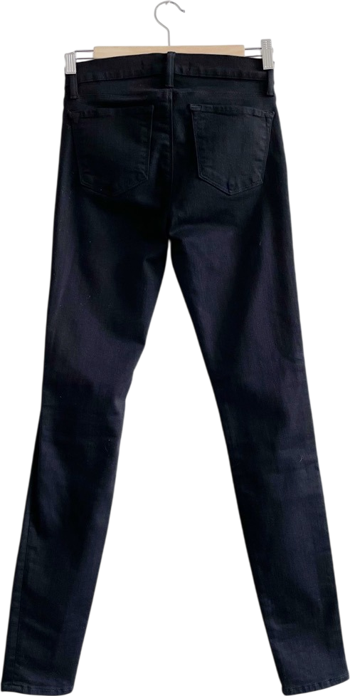 J BRAND Black Super Skinny Mid-rise Stretch Jeans W26