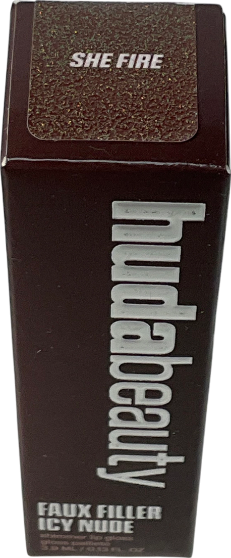 Huda Beauty Icy Nude Faux Filler Gloss She Fire 3.9