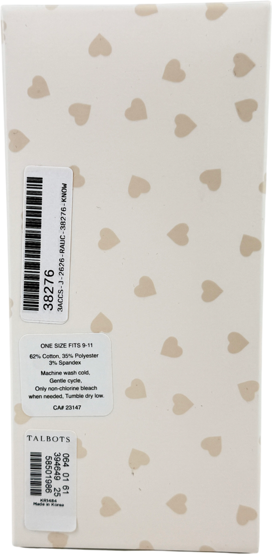 Talbots Multicoloured Valentines X3 Pairs Socks One Size