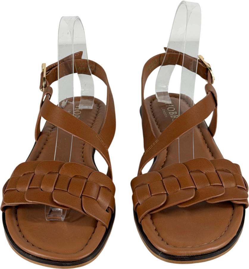 HOBBS Tan Brown Vera Leather Sandals UK 8 EU 41