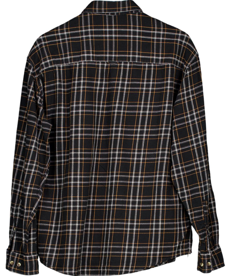 ASOS Black 100% Cotton Check Shirt UK M