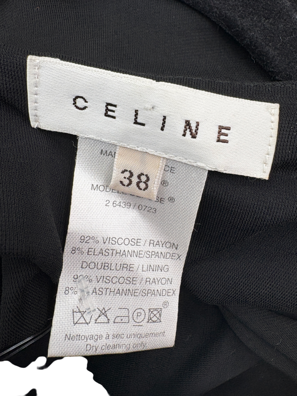 Celine Black Ruched Maxi Dress UK 10